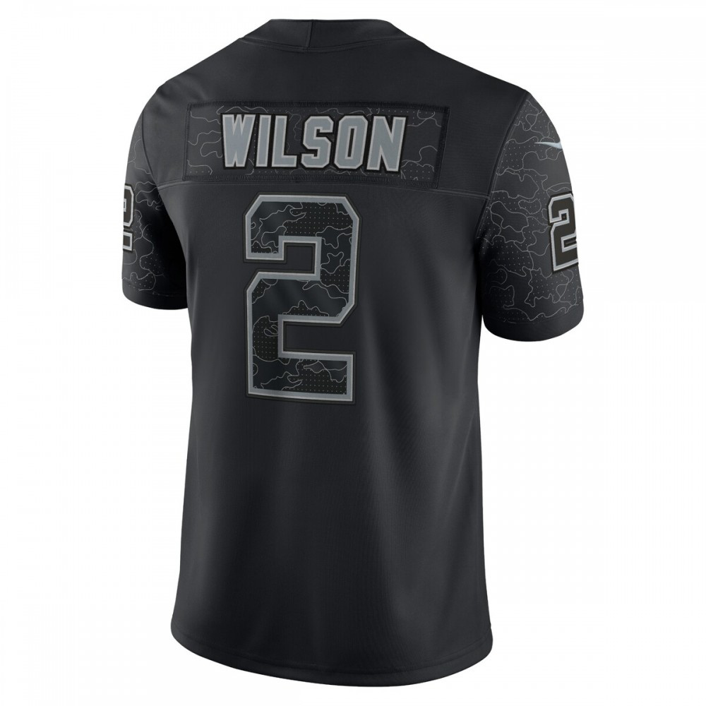 Zach Wilson New York Jets Nike RFLCTV Limited Jersey - Black-GridironStore